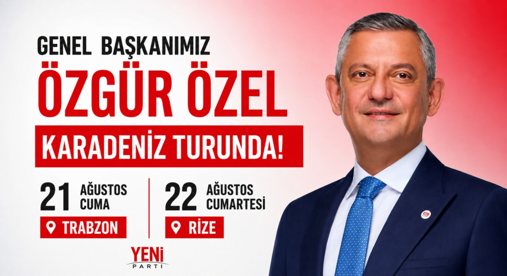 Özgür Özel, Karadeniz turuna çıkıyor