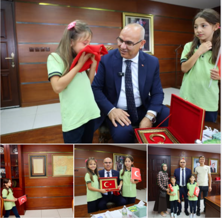 Yere düşen Türk bayrağını öperek kaldırdı 